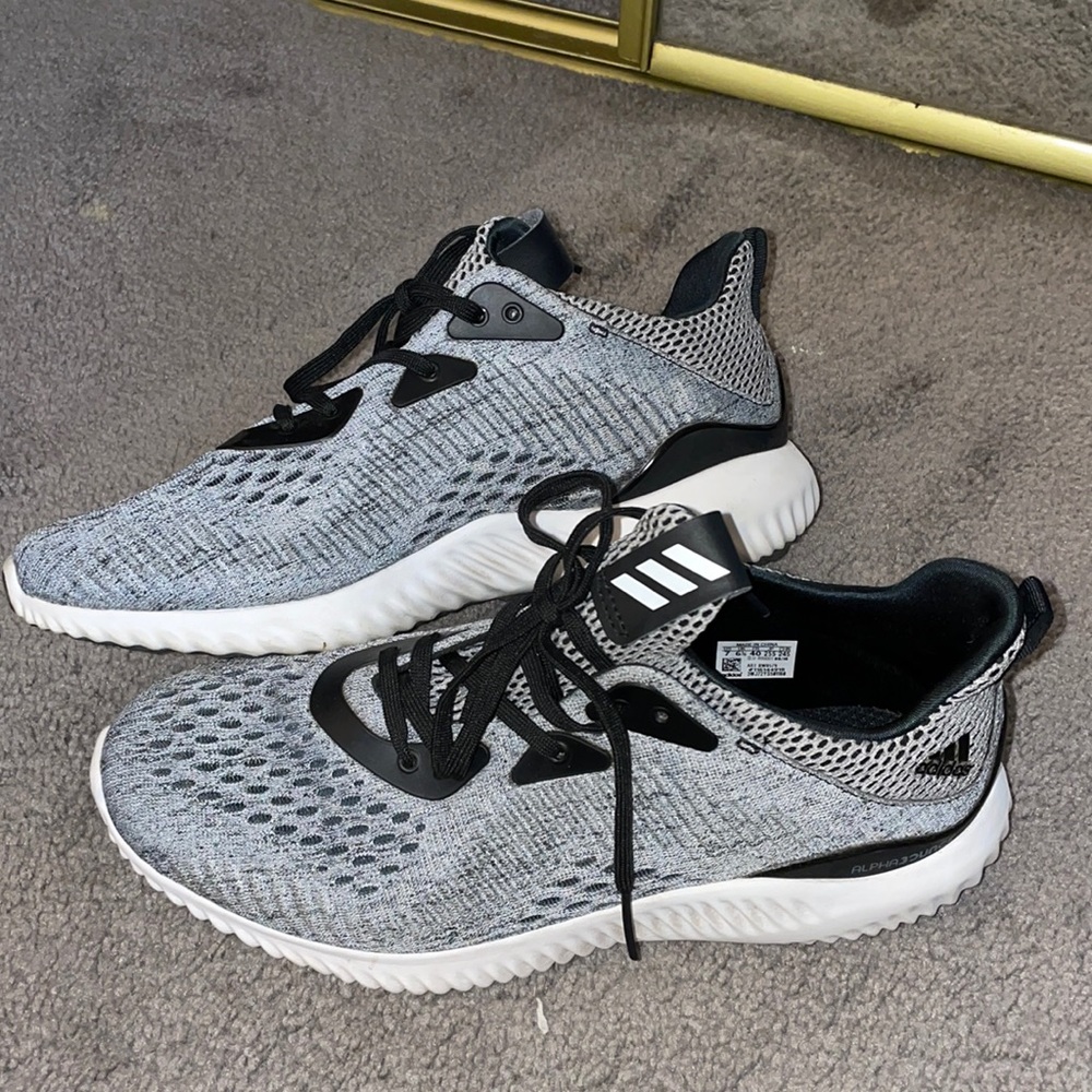 grey adidas alpha bounce